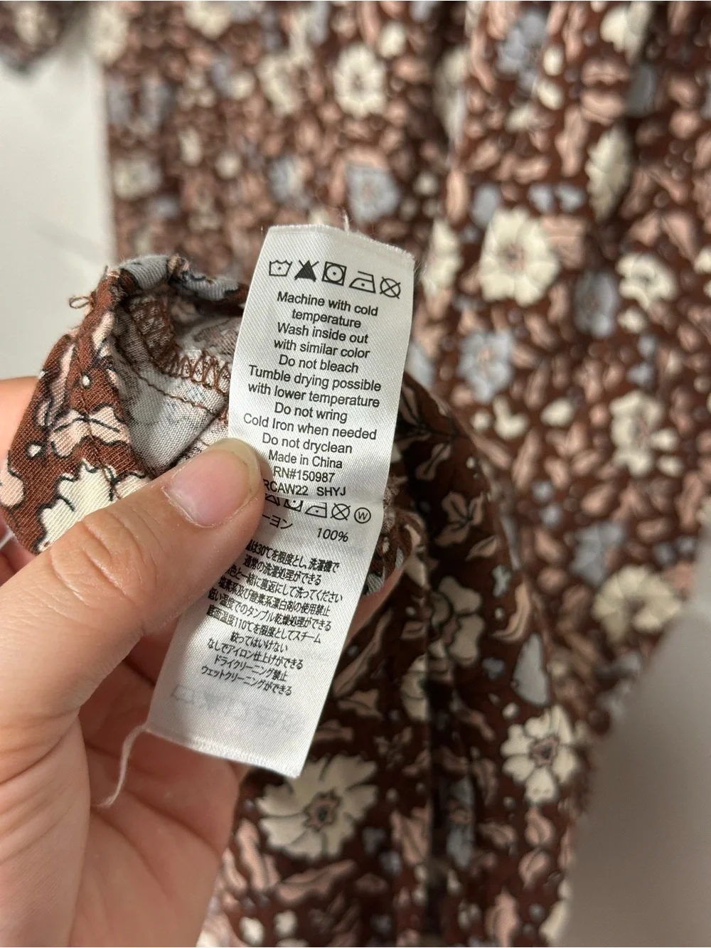 Rylee + Cru Brown Floral Holiday Bloom Gillian Tiered Dress 10-12Y Boho Cottage